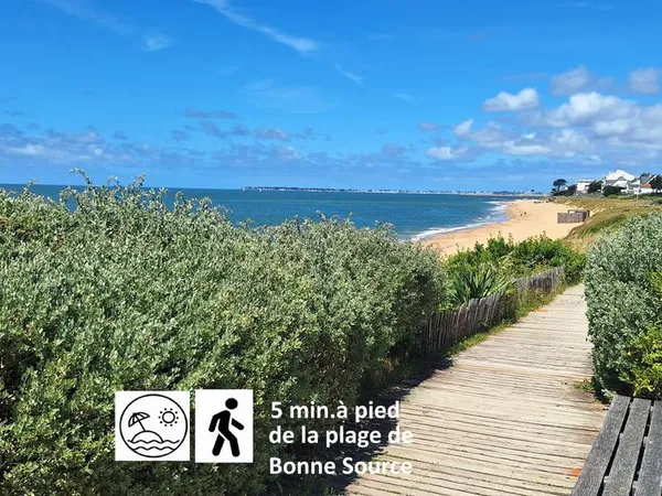 Pornichet - sainte-marguerite - t2 en rez-de-jardin à 5 minutes à pied de la plage
