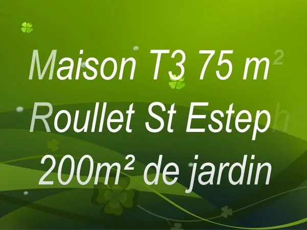 Maison 2ch 75M² + jardin avec terrasse. Maison climatisée et chauffée par pompe a chaleur