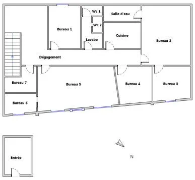 Bureaux/Locaux professionnels 145 m²