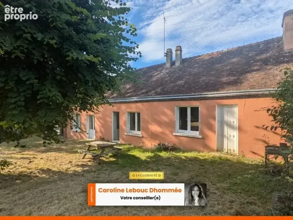 Rare sous les 100k€ : Authentique longère percheronne à restaurer, cheminée d'époque et terrain arbo