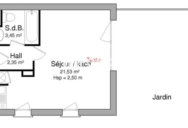MONTREUIL LIMITE VINCENNES - STUDIO AVEC JARDIN PRIVATIF DE PRÈS DE 40 M² - CALME - PARKING - CAVE -