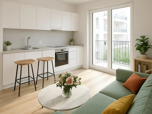 Appartement 2 pièces de 43 m2 (Meaux)