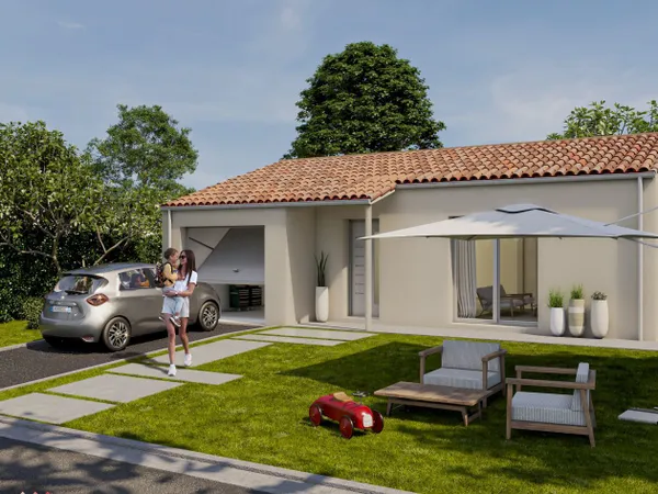 Terrain + maison 73 m²