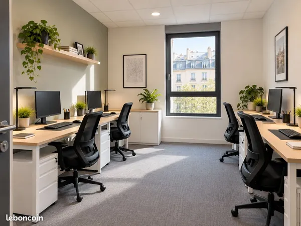 Bureau privatif 15 m² - 4 postes - Bobigny métro - 495€ HT/mois