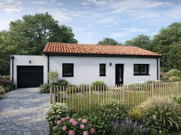 Maison neuve 4 pièces - 80 m² - Terrain 355 m² - La Bernerie-en-Retz