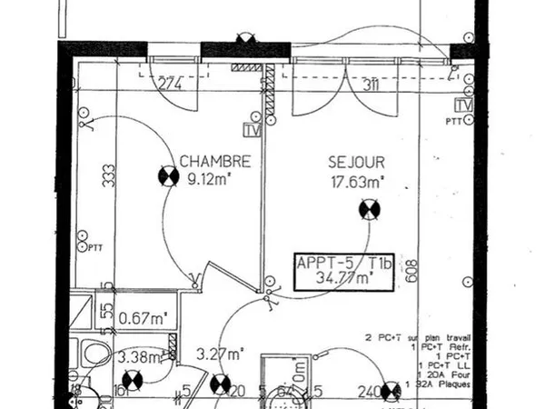 À LOUER T1 Bis MEUBLÉ DE 34 M² + TERRASSE - BOUCAU