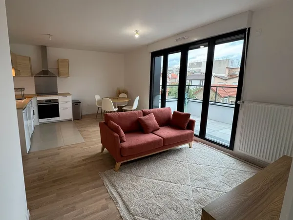 2 pièces neuf jamais habité - 41,82 m² - balcon 6,76 m² - parking - Colombes