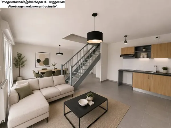 Rare appartement T3 en DUPLEX mesurant 84 M2 au sol à Roques