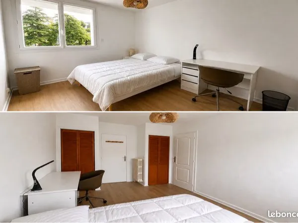 Nantes Beauséjour : colocation 73m2 rénovée, chambre 12m2