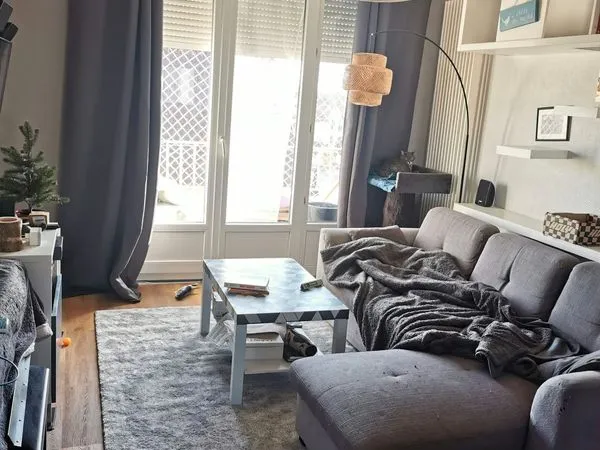 Charmant T2 lumineux de 51m2 avec balcon, garage et cave