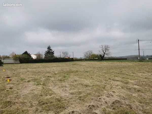 Terrain plat constructible 1000 m²