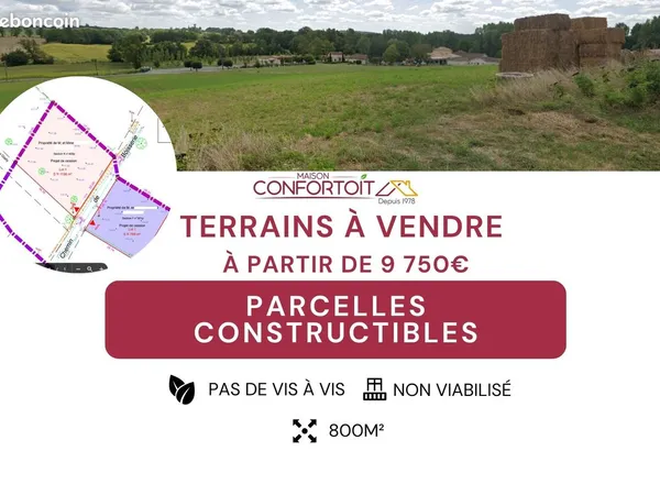 Terrain Constructible à vendre - Saint-Eutrope-de-Born
