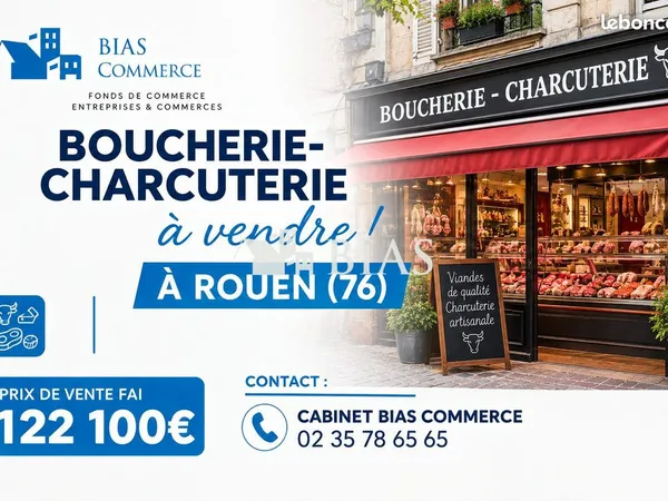 Boucherie, charcuterie 200 m² Rouen