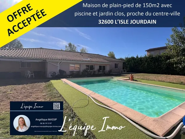VILLA PLAIN PIED T6 AVEC PISCINE
