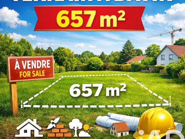 Terrain 657 m²