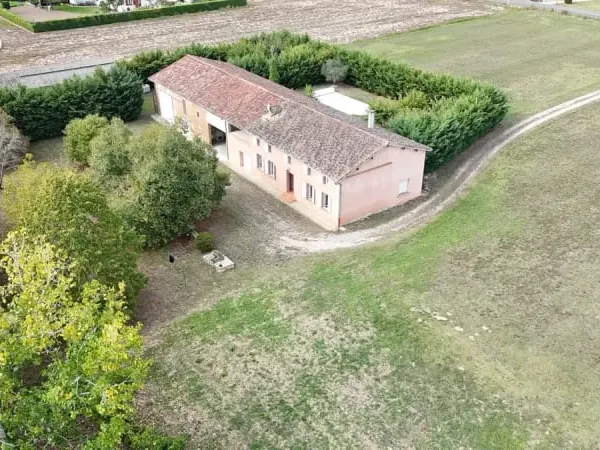 Idéal promoteur,10 minutes de Fronton, ferme avec piscine et dépendances !!! 4660 m² de terrain !