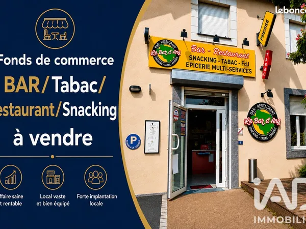 Bar, brasserie, tabac 349 m² Arquenay