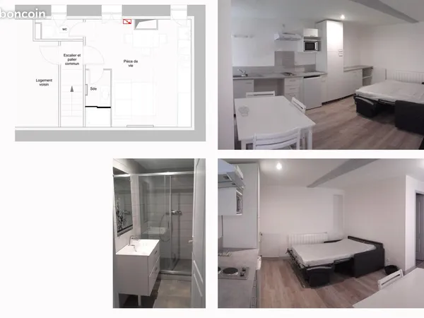 Studio meublé 25m²