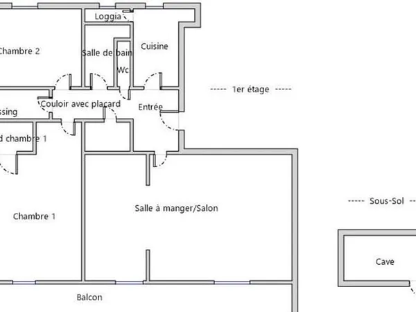 Appartement 3 pièces 67 m²