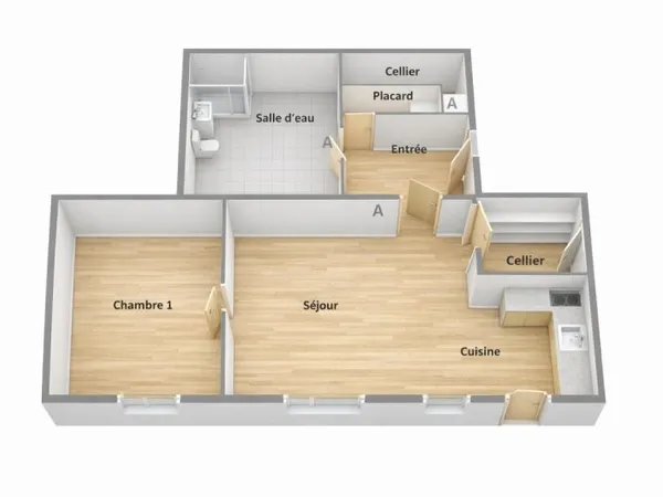 Appartement Neuilly Sur Marne 2 pièce(s) 46 m2 + Box