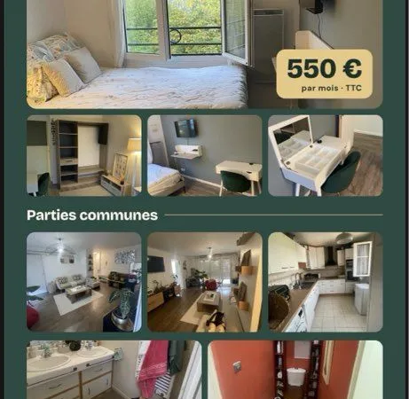 Chambre meublée à louer
