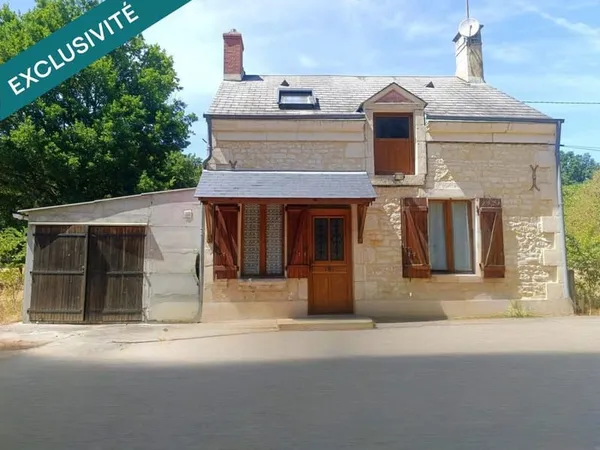 Maison pleine de charme à rénover  71 m²  Terrain de 1 770 m²  Condé (36100)