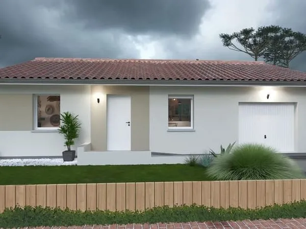 Maison ANKARA, un plan de maison en 2 chambres avec garage