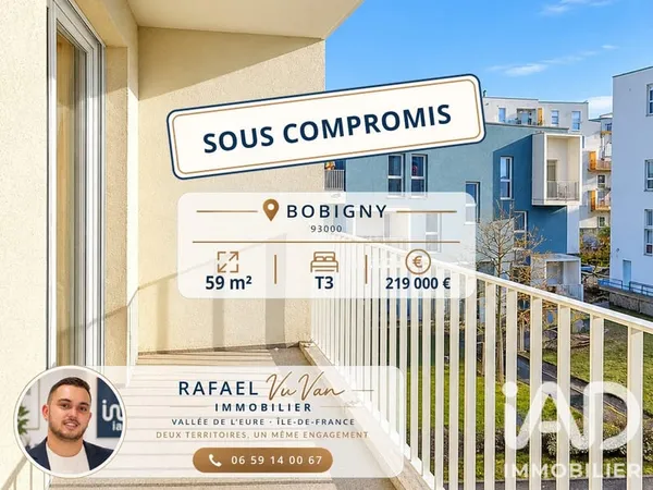 Appartement 3 pièces 59 m²