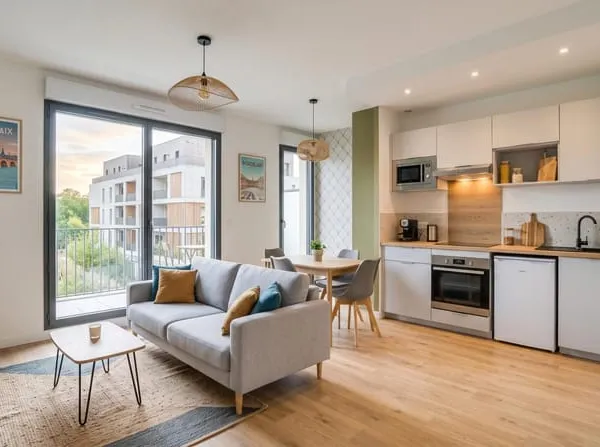 2 PIECES, BALCON, PARKING