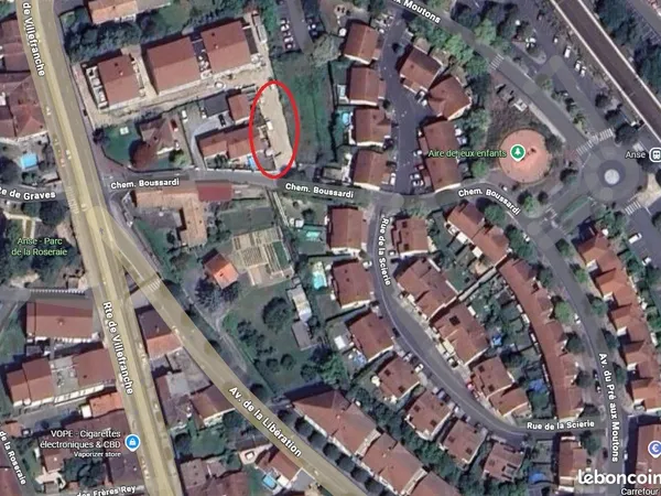 Place de Parking securisé proche gare et centre Anse