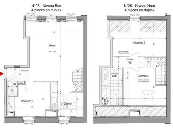 Appartement 3 pièces 89 m²