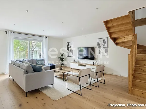 A vendre à MORANGIS: Maison 109 m² - Séjour 42 m² plein sud - 3 Chambres - Garage - DPE C