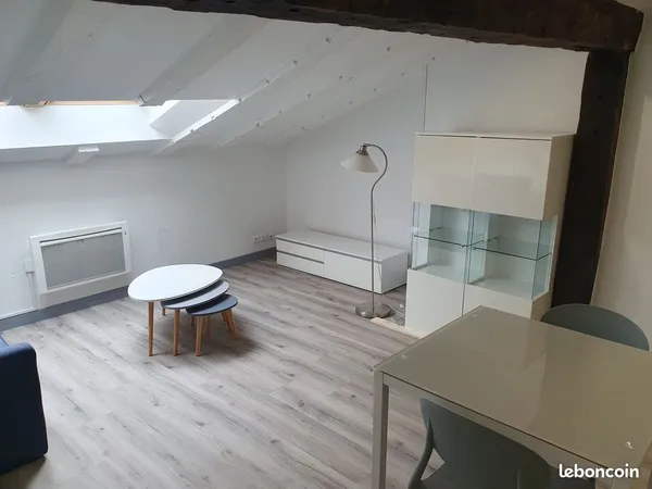 🏠 T2 MEUBLÉ - 27 m² loi Carrez / 39 m² au sol