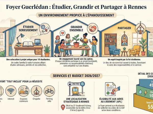 Loue chambre en résidence étudiante