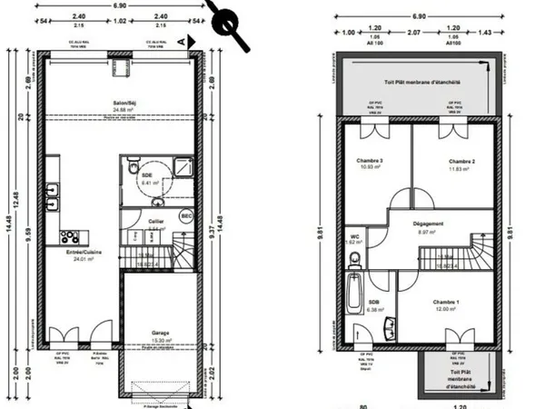 Maison récente de 112 m² à Rougé (44660)