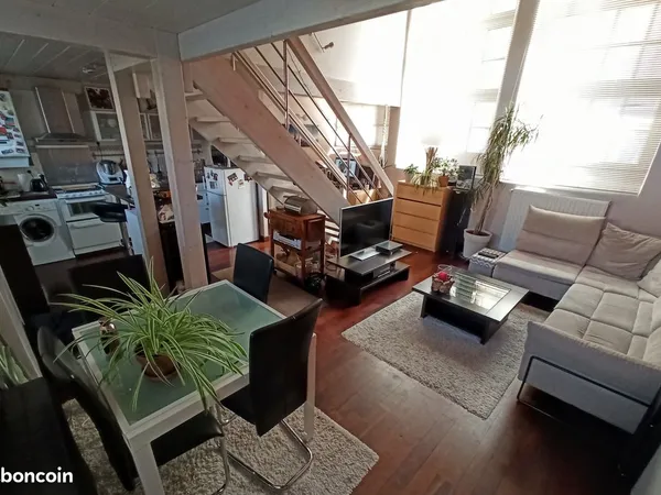 Nancy Charles III - Duplex esprit loft 54,5 m² - extérieur, parking, cave