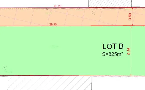 Terrain 948 m²