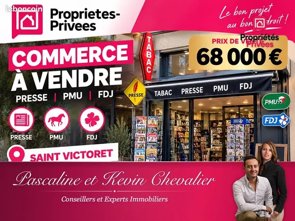 Fonds de commerce presse, FDJ, PMU 34 m²