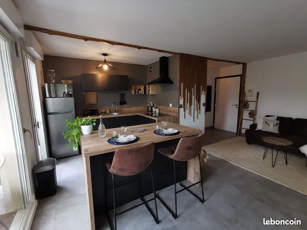 Appartement meublé 2 pièces en rez-de-jardin - Golfe-Juan - 40 m² avec garage