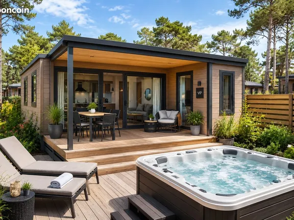 Mobil-home premium / Cottage avec spa en Provence