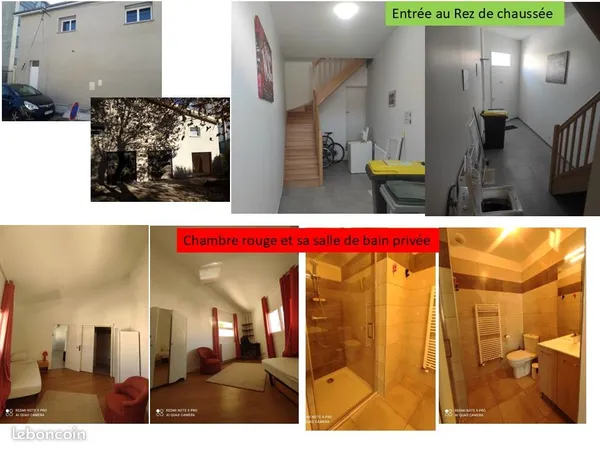 Loue 2 chambres en colocation non solidaire