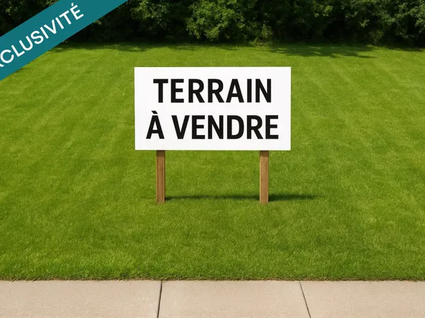 Terrain constructible de 1152m2 Moustey