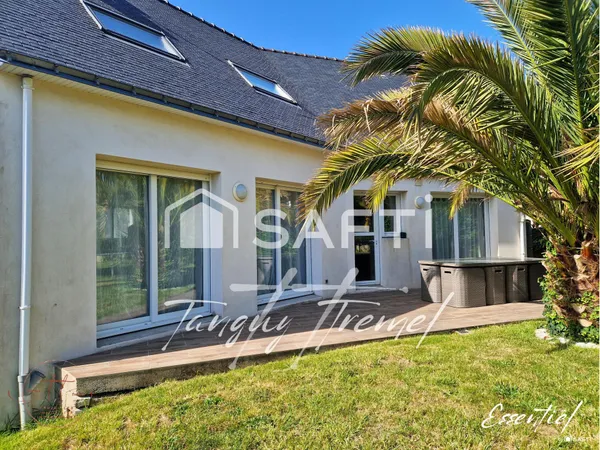 LANVAUDAN - Maison familiale sans travaux avec vie de plain-pied et sous-sol complet