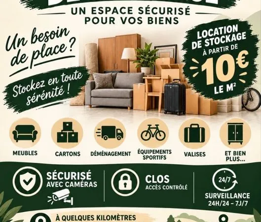 Location emplacement stockage