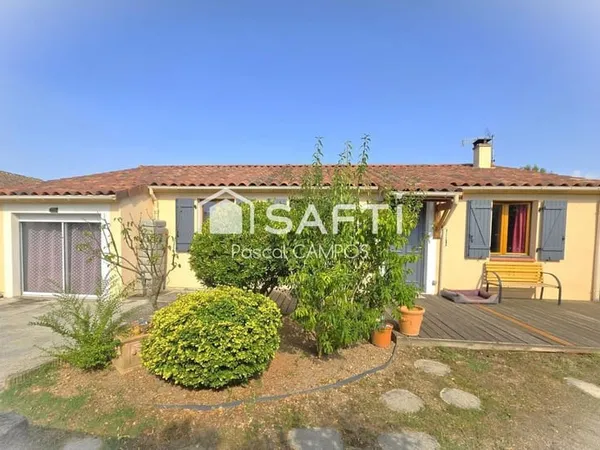 Maison t5 plein pied de 108m² sur une parcelle de 598m²