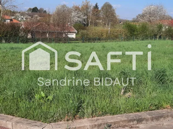 Libre constructeur, terrain à bâtir de 1027 m², viabilisé, secteur Saint Trivier de Courtes