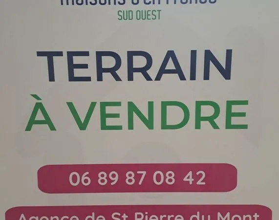 Terrain à bâtir de 670 m² à SAINT-PIERRE-DU-MONT (40)