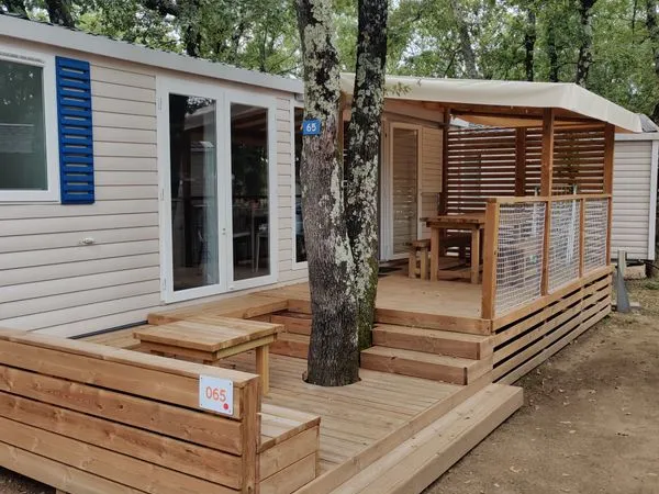 Mobil home chaussy 4 étoiles luxe 40m2 6 personnes 2sdb 3ch