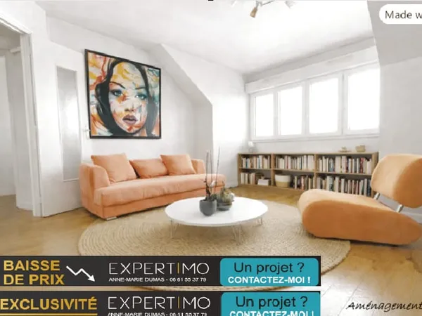 Appartement 3 pièces 63 m²