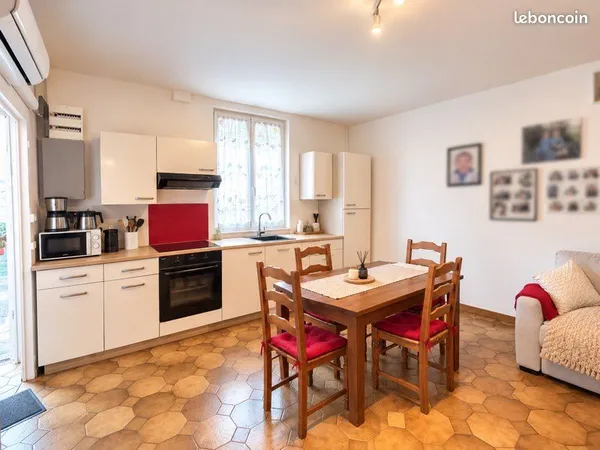Maison 3 pièces, 60 m2, jardin, garage